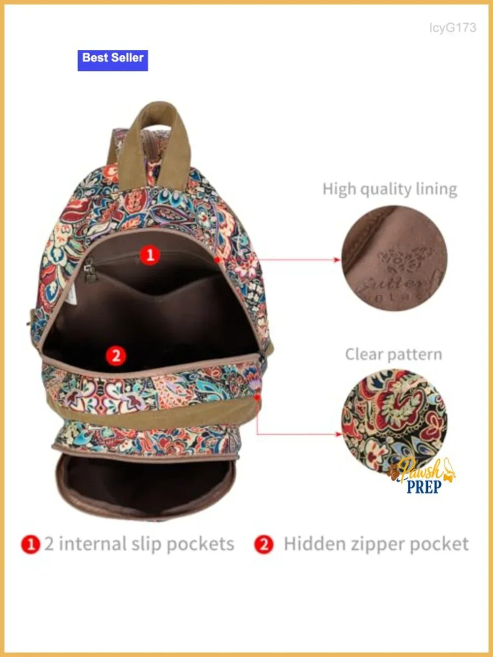 Floral Small Backpack Purse for Women, Boho Lightweight Crossbody Beach Bag